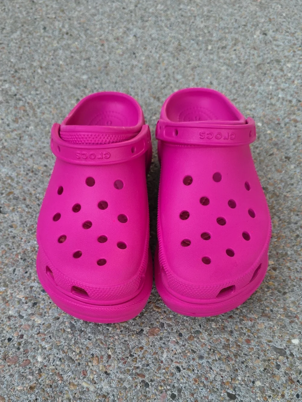 Crocs Classic Bae Pink Chunky Platform Clogs Size 9